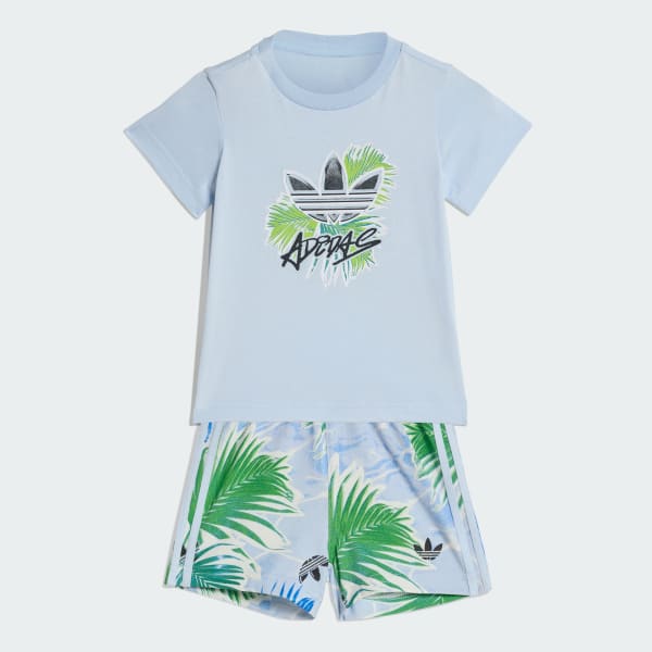 Blue AOP REGULAR SHORT TEE SET