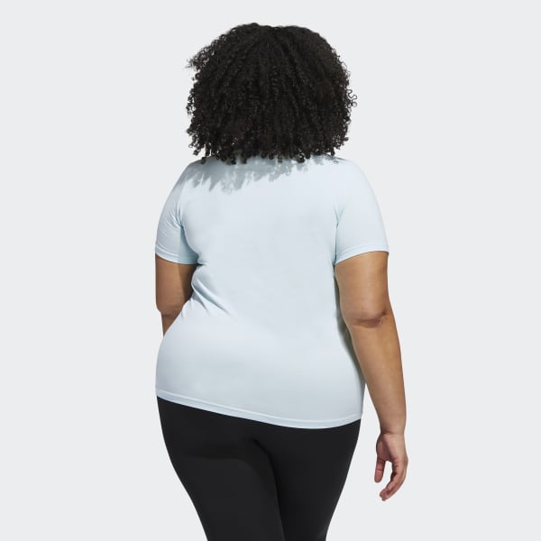 Azul T-shirt Trefoil Adicolor Classics (Plus Size)