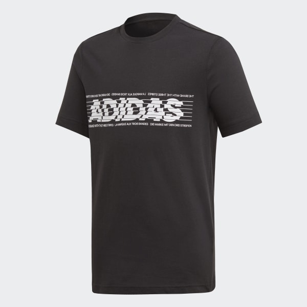 adidas Sport ID Lineage Tee Black adidas New Zealand