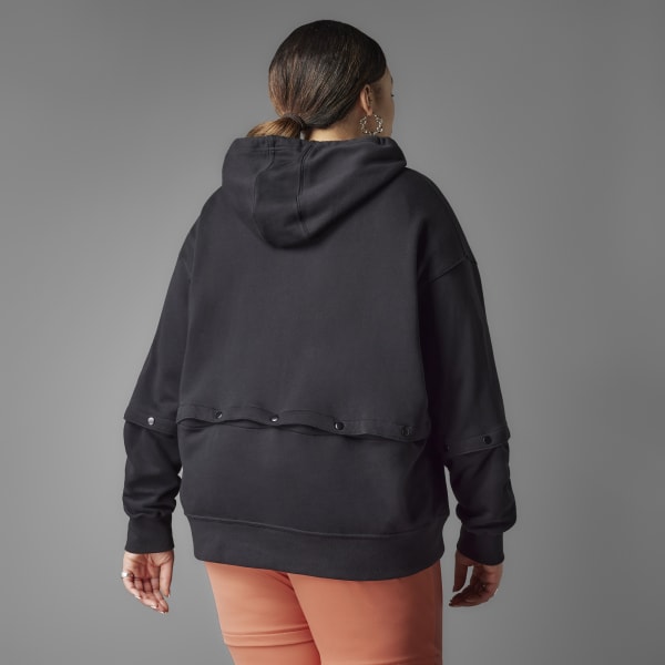 noir Sweat-shirt à capuche boutons-pression Always Original (Grandes tailles)