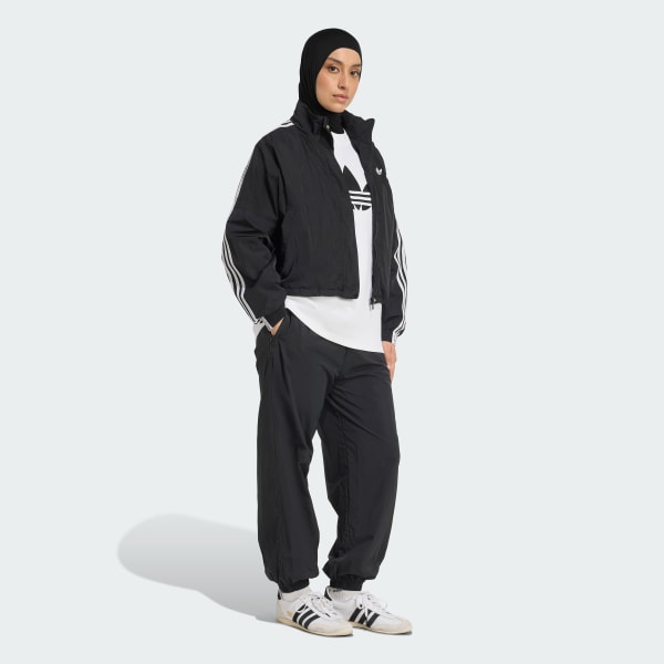 Beyaz ADICOLOR SPACER OVERSIZED TREFOIL TİŞÖRT