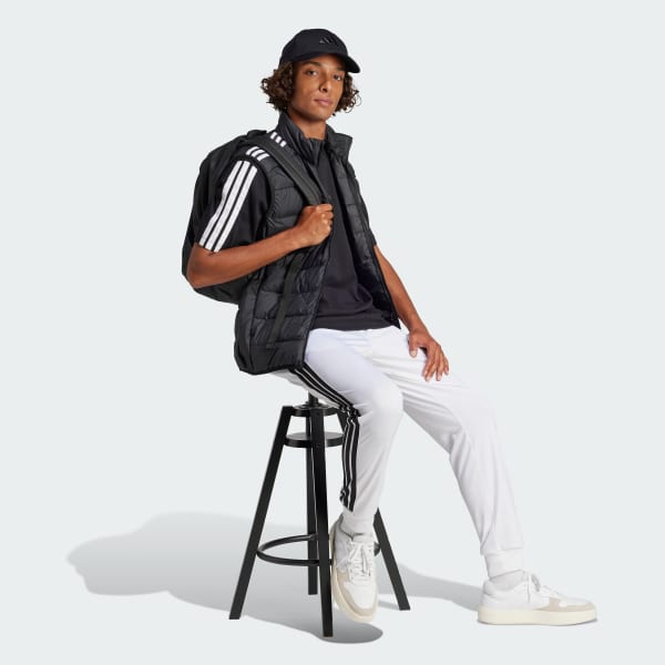 Black Essentials 3-Stripes Single Jersey Tee