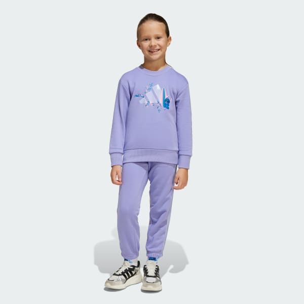 Purple adidas Disney Lilo & Stitch Jogger Set Kids