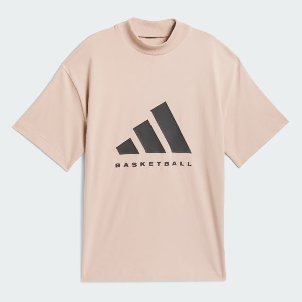Beige Camiseta adidas Basketball 001_