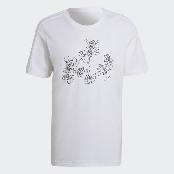 Branco T-shirt Mickey and Friends Disney
