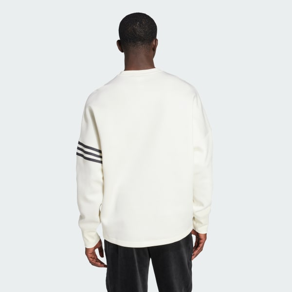 White Neuclassics Long Sleeve Oversized Crew