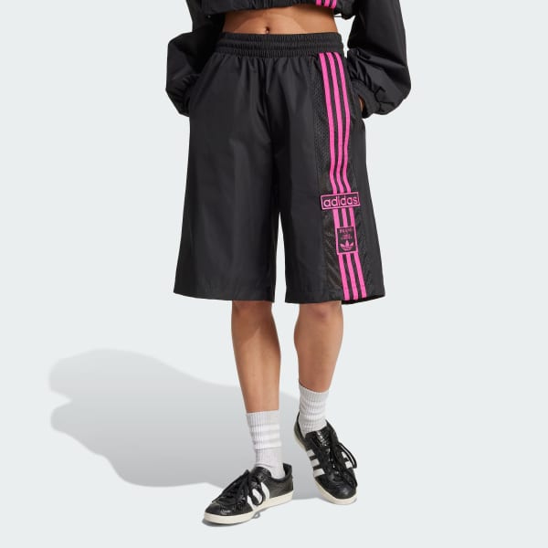 Noir Adibreak Woven Two-In-One Track Tracksuit Bottoms