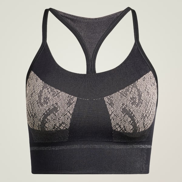 Sort adidas By Stella McCartney Seamless yoga-bh