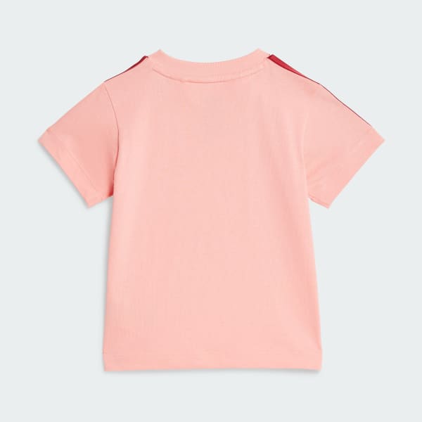 สีชมพู ชุดกางเกงปั่นจักรยานขาสั้นพิมพ์ลายสำหรับเด็ก