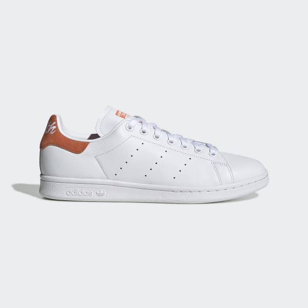 Stan Smith Cloud White and Semi Coral Shoes | adidas US