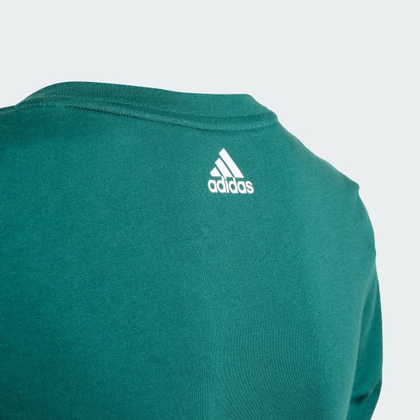 Green Essentials Linear Logo Cotton Slim Fit Tee