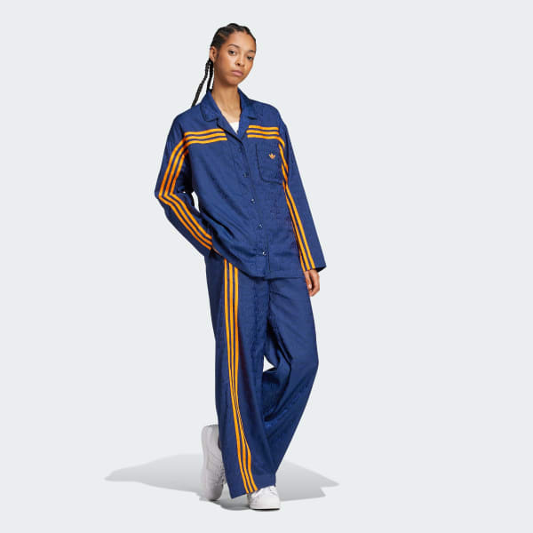 Blue 70s Wide Leg Pants