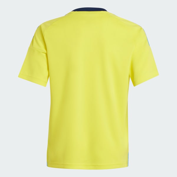 Jaune Maillot de fan Domicile Suède 24 Enfants