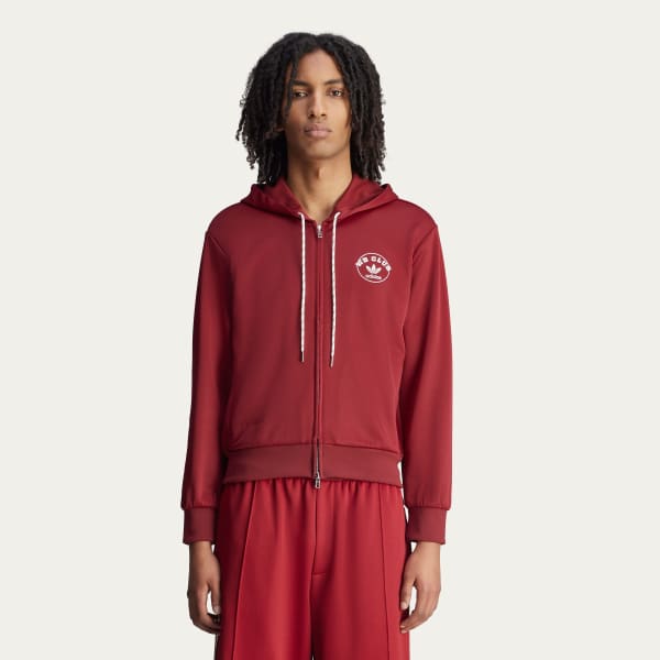 adidas Wales Bonner Track Hoodie - Burgundy | Free Shipping