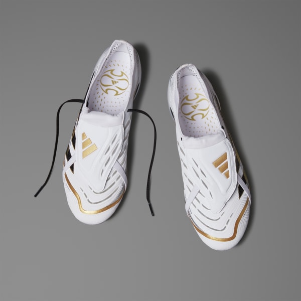 Blanco Tacos Predator Elite Lengüeta Plegable Terreno Firme +Teamgeist