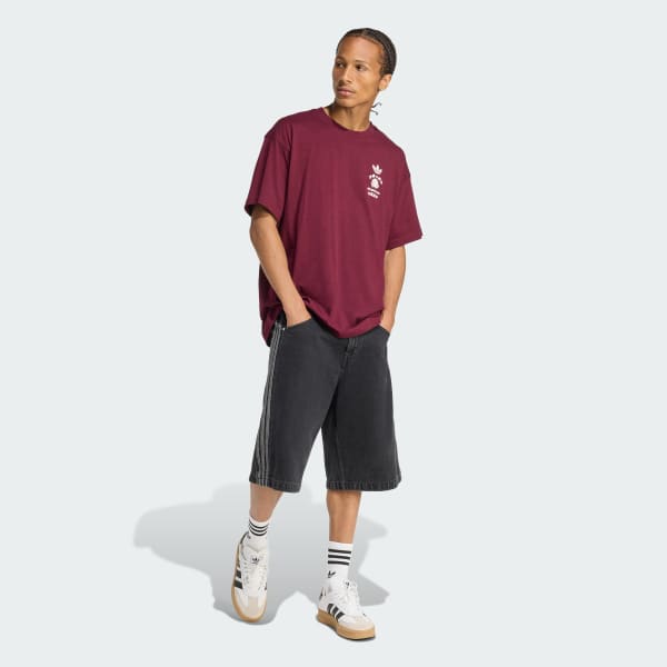 Burgundy Tričko JAPAN FLORALS