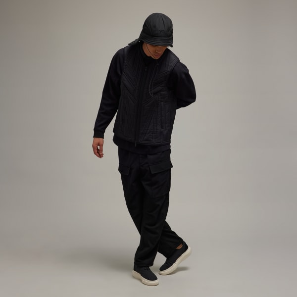 Black Y-3 퀼티드 베스트