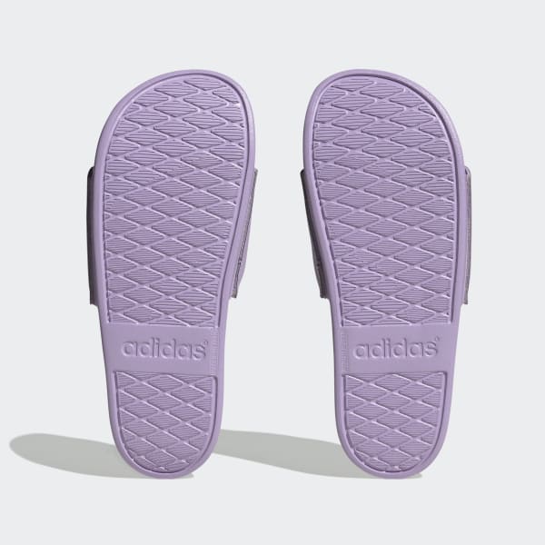 Lilac store adidas slides