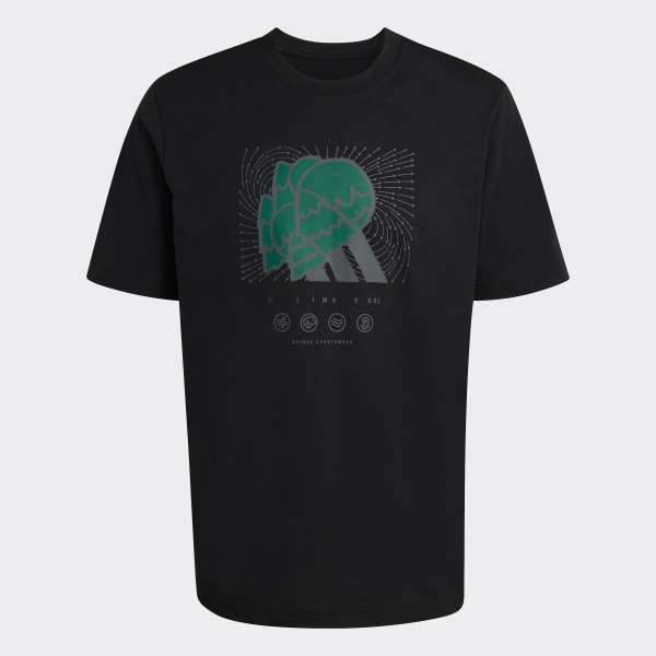 Black CLIMACOOL CITY TECH STORM LOGO GRAPHIC T-SHIRT