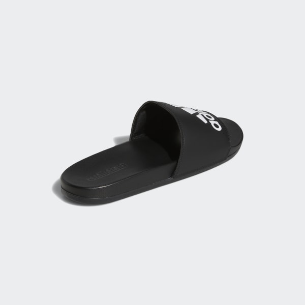 Black Adilette Comfort Slides LKO04