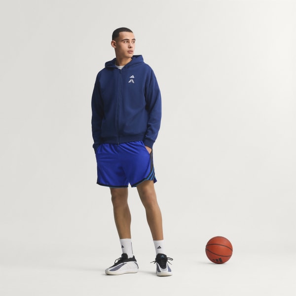 Blue ANTHONY EDWARDS FOUNDATION FULL ZIP HOODY