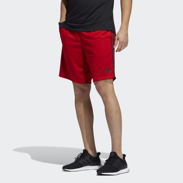 Rojo Shorts Tejidos adidas 3 Tiras AEROREADY 26454