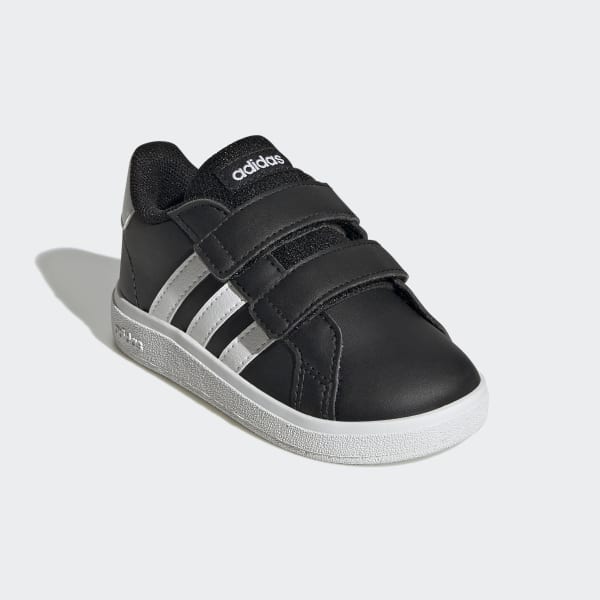 Schwarz Grand Court Lifestyle Hook and Loop Schuh