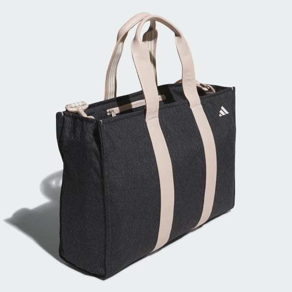 Black Denim-Look Heather Big Tote Bag