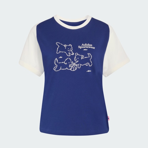 Blue POP ART GRAPHIC T-SHIRT