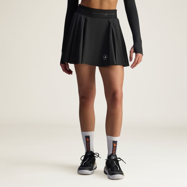 Black adidas By Stella McCartney Training Pleated Skort