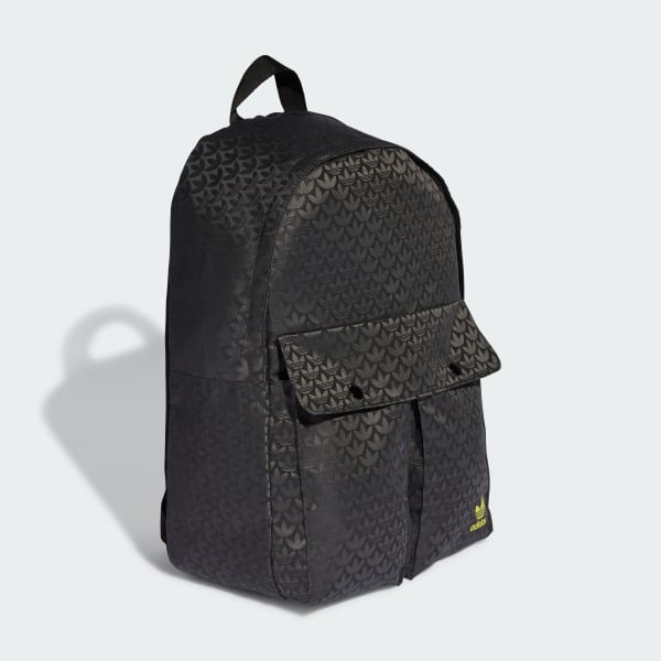 Μαύρο Trefoil Monogram Jacquard Backpack