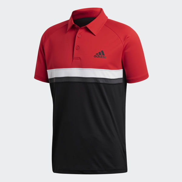 adidas Colorblock Club Polo Shirt - Red 