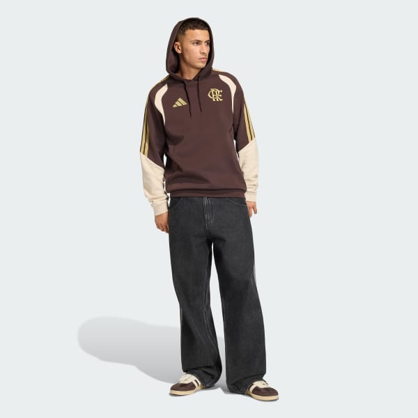 Marrom Blusa Treino com Capuz TIRO 26 Competition CR Flamengo