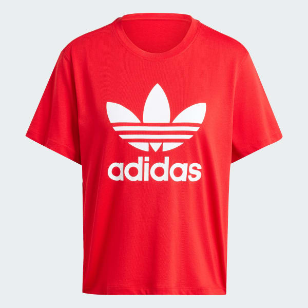 Red Adicolor Trefoil Boxy Tee