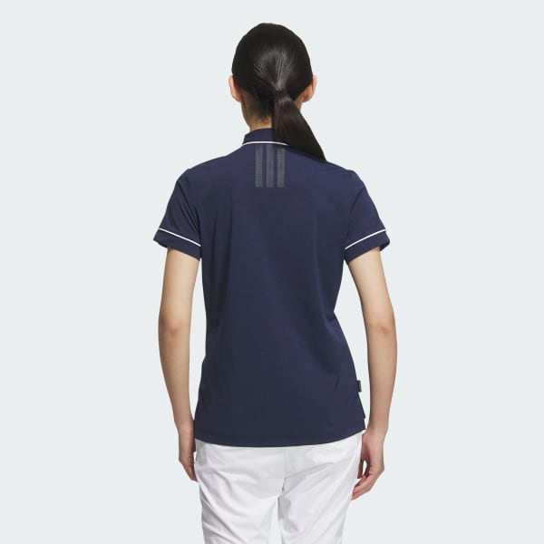 สีน้ำเงิน เสื้อโปโลแขนสั้น Twistknit