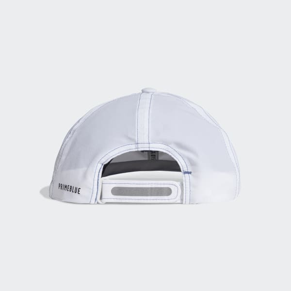 White AEROREADY PRIMEBLUE RUNNER LOW CAP
