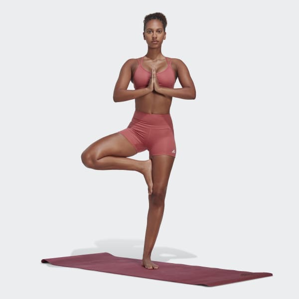 Red Yoga Essentials High-Waisted Short Leggings