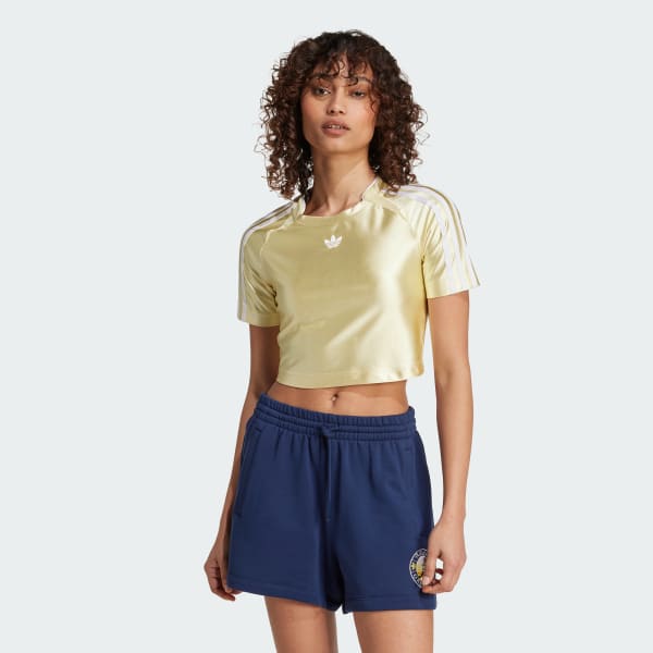 Yellow Adicolor Teamgeist Baby Tee