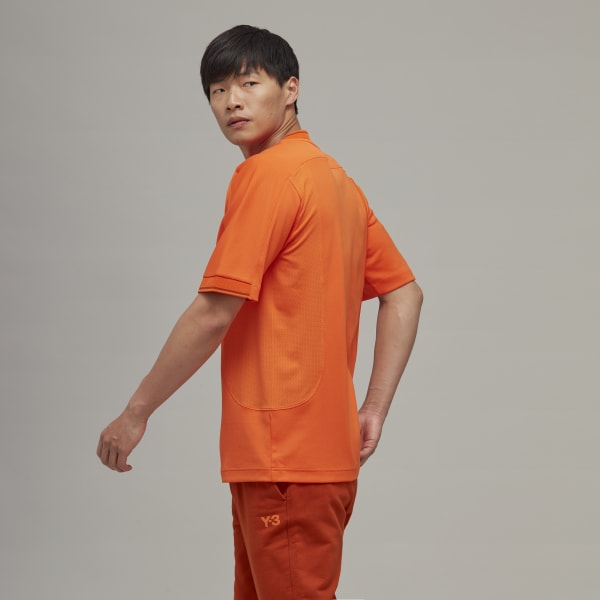 Orange Y-3 Football Short Sleeve Tee LOM92