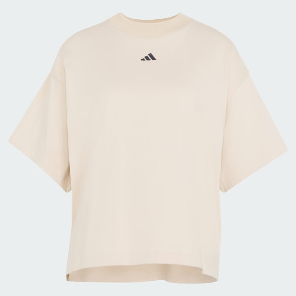 Bege CAMISETA BOYFRIEND TRÊS LISTRAS STUDIO