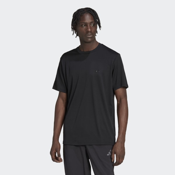 adidas Train Essentials Made to be Remade Training Tee - Black | Men's ...