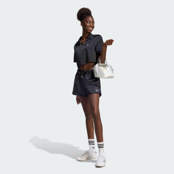 Black PEARL JACQUARD SHORT SLEEVES JERSEY