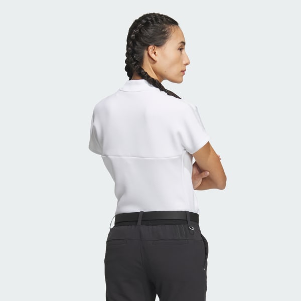 White AEROREADY Big Badge of Sport Short Sleeve Mock Neck Shirt
