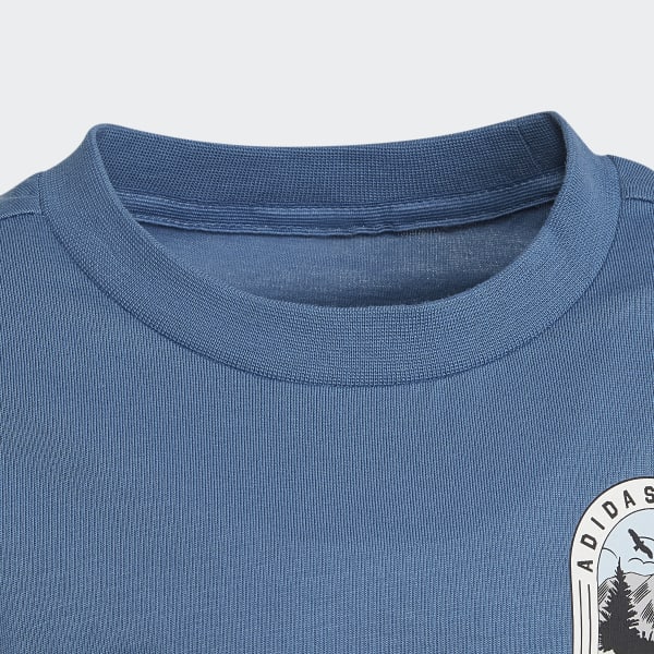 Azul Camiseta Disney Mickey and Friends