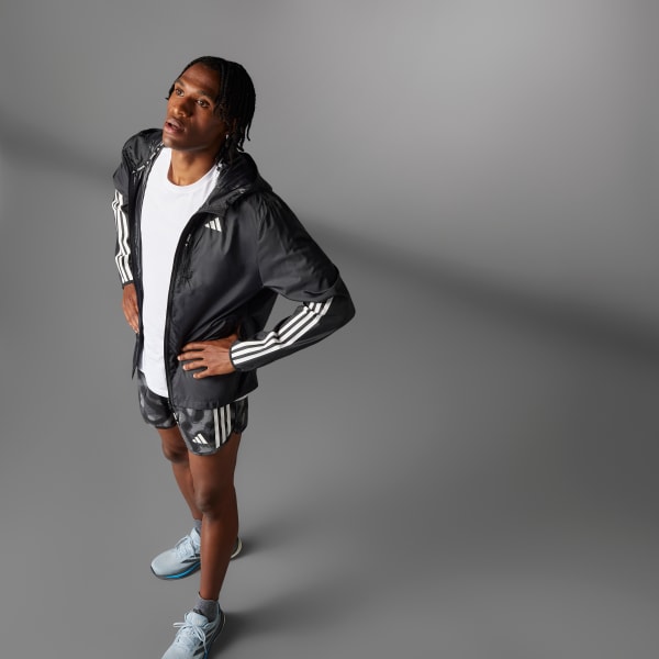 adidas Own the Run 3-Stripes Jacket - Negro | adidas Mexico