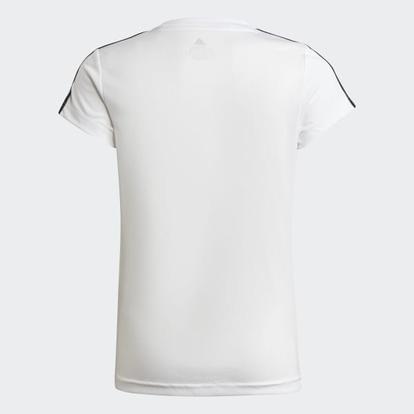 Branco T-shirt 3-Stripes Designed 2 Move
