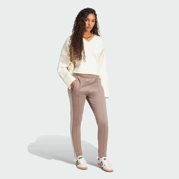 Blanc Sweat-shirt à col en V profond