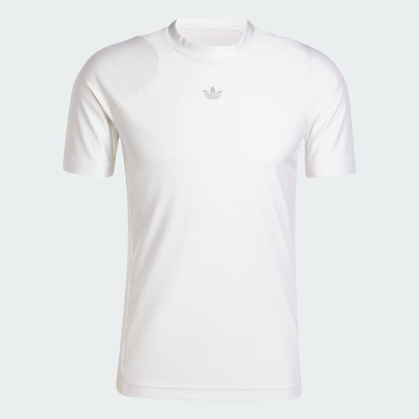 White Fashion Cut Line Tee
