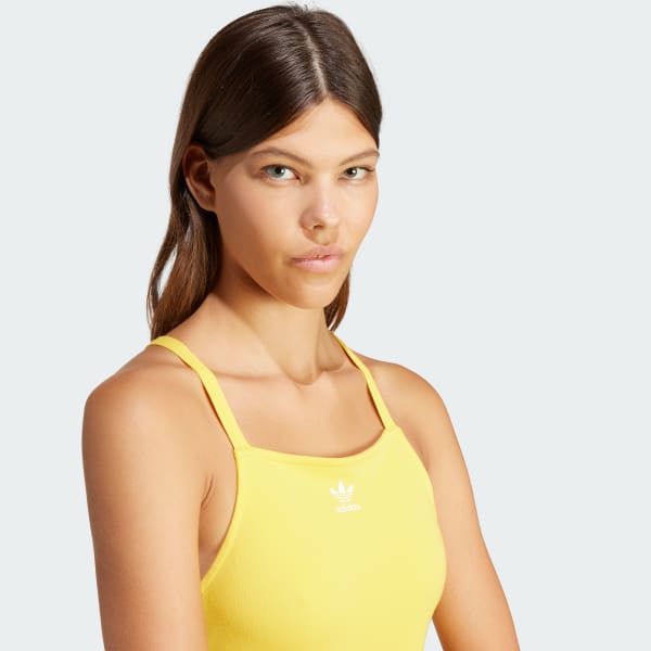 ☆Adidas☆Originals Adicolor 3-Stripes Mini Dress Yellow adidas Adicolor 3-Stripes Mini Dress - Yellow | Free