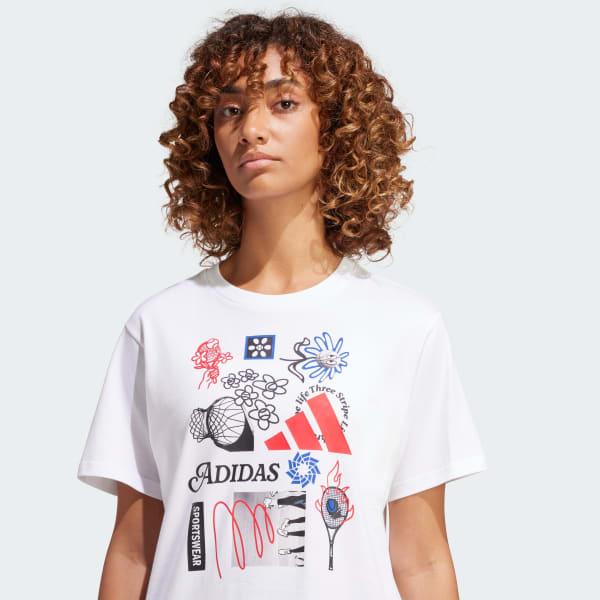 adidas Codes Photoreal Graphic Tee White adidas Singapore